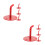 8Pcs Fire Extinguisher Wall Mounts Iron Holder Space-Saving Design 4