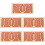 5Sets Red Interhemispheric Training Toy Wooden Kids Educational 8