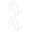 2St Minimalistische Witte Metaal Plate Displayhouder Voor 7