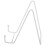 2St Minimalistische Witte Metaal Plate Displayhouder Voor 2