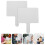 4Pcs Lightweight Portable School White Boards with Comfortable Handles 8