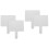 4Pcs Lightweight Portable School White Boards with Comfortable Handles 4