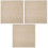3Pcs Golden Barbecue Protective Mat Fireproof Camping Insulation Pad 3