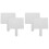 4Pcs Lightweight Portable School White Boards with Comfortable Handles 2