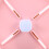 3Sets Decorative Pink Hamster Wheel Silent Ergonomic Exercise Cage Toy 6