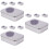 3Pcs Clear Window Cookie Tins with Lids Silver Candy Boxes 9