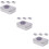 3Pcs Clear Window Cookie Tins with Lids Silver Candy Boxes 11