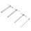 8Pcs Manual Rubber Stopper Perforator Silver Punch Tool for Lab Use 2
