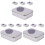 3Pcs Clear Window Cookie Tins with Lids Silver Candy Boxes 4
