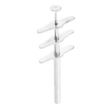 8Pcs Manual Rubber Stopper Perforator Silver Punch Tool for Lab Use