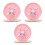 3Sets Decorative Pink Hamster Wheel Silent Ergonomic Exercise Cage Toy 9
