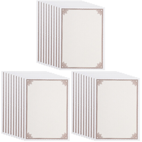 3 Pack Class Certificate Paper Scrapbook Parchment Notes Office 1