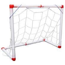 3Sets Opvouwbare Voetbaldoelen Voor Kids Wit, Draagbaar En Duurzaam