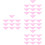 4 Pcs Solid Color Square Scarf Women'S Scarves Performance Props 6