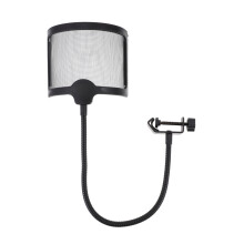 2Pcs Black Mic Filter for Recording Mic Shield Filters Popping Sounds