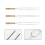9 Pcs Stainless Steel Roasting Fork Wooden 11