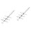 8Pcs Manual Rubber Stopper Perforator Silver Punch Tool for Lab Use 10