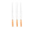 9 Pcs Stainless Steel Roasting Fork Wooden 2