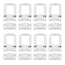 40Pcs Durable Silver Zinc Alloy Box Buckles Jewelry Wooden Case Hasps