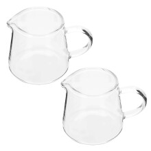 10Pcs Glass Coffee and Milk Cups Transparent for Home Use