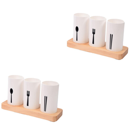 2Sets Multi Chopsticks Rack Smooth Surface Tableware Storage Container 2