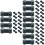 60Pcs Simulation Plastic Train Track Buckle DIY Kids Railway Model 7