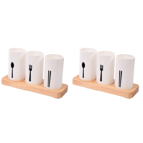 2Sets Multi Chopsticks Rack Smooth Surface Tableware Storage Container 1