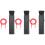 3Pcs Keyboard Cleaning Brush Black Plastic with Keycap Puller for Pc 4