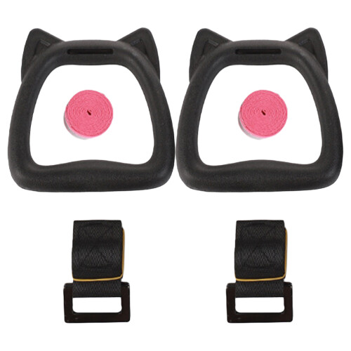 4Sets Home Fitness Rings Adjustable Pull-Up Gymnastics Training Set