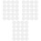 60Pcs White Cross Stitch DIY Plastic Mesh Sheet Durable for Craft Use 3