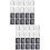 200Pcs Assorted Color Cable Clamp Self Adhesive Multi-Purpose Mounts 6