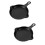 2Pcs High Temperature Resistant Ceramic Baking Pans Black with Handles 9