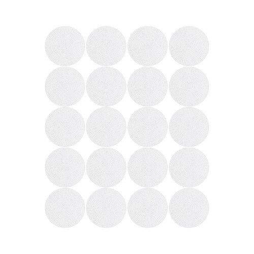60Pcs White Cross Stitch DIY Plastic Mesh Sheet Durable for Craft Use