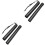 2Pcs Adjustable Strap Poster Holder Tube Black ABS 4