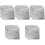 1000Pcs Multi-Use Silver Candy Wrappers Foil Paper for Chocolates 4