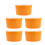 10Pcs Ceramic Baking Bowls Orange Small Soup Bowls Chic Home Kitchen 1