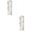 2Pcs White Wall-Mounted ABS Umbrella Storage Rack with Folding Design 6