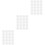 60Pcs White Cross Stitch DIY Plastic Mesh Sheet Durable for Craft Use 5