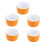 10Pcs Ceramic Baking Bowls Orange Small Soup Bowls Chic Home Kitchen 8