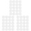 60Pcs White Cross Stitch DIY Plastic Mesh Sheet Durable for Craft Use 2