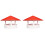 2Pcs Practical Chimney Cover Rainproof Plastic Rain Hat Funnel Cap 2