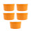 10Pcs Ceramic Baking Bowls Orange Small Soup Bowls Chic Home Kitchen 9