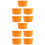10Pcs Ceramic Baking Bowls Orange Small Soup Bowls Chic Home Kitchen 5