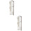 2Pcs White Wall-Mounted ABS Umbrella Storage Rack with Folding Design 7
