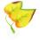 2Pcs Betta Fish Resting Leaf Pad Silicone Yellow Fish Tank Decoration 1