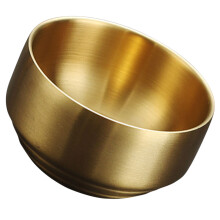 5Pcs Stainless Steel Metal Bowls Golden Small Mixing Bowls for Home