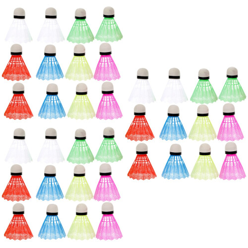 72Pcs Plastic Badminton Shuttlecocks Assorted Colors for Outdoor Play 2