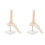2Pcs Beige PVC Ankle Joint Model Plastic Human Foot Skeleton 2