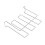 3Pcs Anti-Rust Silver Wine Glass Holder Under Cabinet Stemware Rack 1