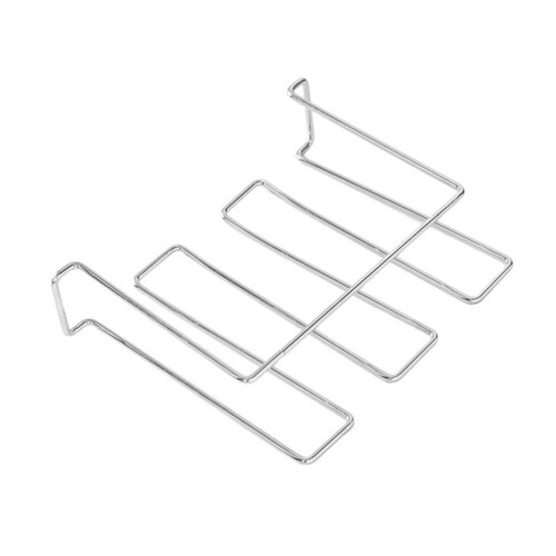 3Pcs Anti-Rust Silver Wine Glass Holder Under Cabinet Stemware Rack